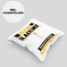 Slackliner Kissen mit Füllung 40x40 Geschenk für Slackliner Geburtstag Lustiger Spruch Was Ist Deine Superkraft (Grau) Blau Trendation