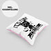 Lustige Kissen mit Füllung 40x40 Geschenk It's Fine I'm Fine Everything Is Fine Geschenkidee Frauen Sarkasmus Humor (Grau) Rosa Trendation