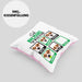 Jack Russel Besitzer Kissen mit Füllung 40x40 Geschenk Lustiger Spruch Geschenkidee Jack Russel Tricks Bleib (Grau) Rosa Trendation