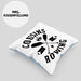 Cousins Rowing Kissen mit Füllung 40x40 Geschenk Rudern Paddelboot Cousinen-Treff Cousins (Grau) Blau Trendation