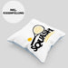 Lustige Squash-Kissen mit Füllung 40x40 Geschenk für Squash-Spieler (Grau) Blau Trendation