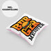 Burger Meister Kissen mit Füllung 40x40 Geschenk Spruch Grillen Sommer Burger Liebhaber Geschenkidee Cheeseburger (Grau) Rosa Trendation