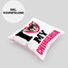 Chihuahua Besitzerin Kissen mit Füllung 40x40 Geschenk Lustiger Spruch Geschenkidee I Love My Chihuahua (Grau) Rosa Trendation