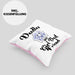 Kissen mit Füllung 40x40 mit süßem Pudel-Hundemotiv Geschenk für Pudel Liebhaber (Grau) Rosa Trendation