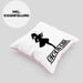 Geigenspieler Geschenk Kissen mit Füllung 40x40 Geigenspielerin Geigen Spruch Violin Girl (Grau) Rosa Trendation