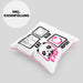 Eat Sleep K-Pop Kissen mit Füllung 40x40 Geschenk Koreanische Musik Kpop Geschenkidee Spruch (Grau) Rosa Trendation