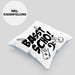 Bassist Kissen mit Füllung 40x40 Geschenk Bass-Spieler Geschenkidee Basst Scho ! (Grau) Blau Trendation