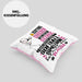 Softballspielerin Geschenk Kissen mit Füllung 40x40 Lustiger Spruch Erheben Sie Sich Der Softballspielerin Betritt den Raum (Grau) Rosa Trendation