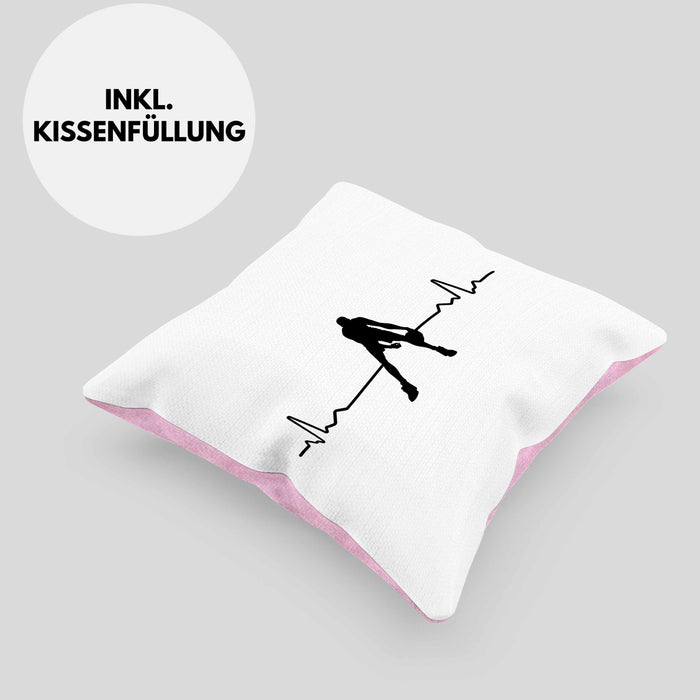 Basketball Kissen mit Füllung 40x40 Geschenk Basketballspieler Coach Trainer Geschenkidee Lustige Kissen mit Füllung 40x40 Basketballer Jungs Jungen (Grau) Rosa Trendation