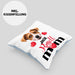 Jack Russell Besitzer Mom Mama Kissen mit Füllung 40x40 Geschenk Lustiger Spruch Geschenkidee Jack Russell Besitzerin (Grau) Blau Trendation