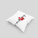 Dänische Flagge Geschenk Kissen mit Füllung 40x40 Herzschlag Dänemark Urlau Geschenkidee (Grau) Grau Trendation
