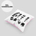 Baustelle Kissen mit Füllung 40x40 Geschenk Der Perfekte Tag Bauarbeiter Geschenkidee für Männer Baggerfahrer Bagger Baggerführer (Grau) Rosa Trendation