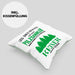 Pilzsammler Geschenk Kissen mit Füllung 40x40 Pilze Sammeln Geschenkidee Pilzsucher Pilzliebhaber Lustig (Grau) Grün Trendation