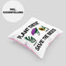 Lustige Kissen mit Füllung 40x40 für Bienenliebhaber Plant These Save The Bees Geschenk (Grau) Rosa Trendation