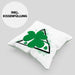 St Patricks Day Kissen mit Füllung 40x40 Kleeblatt Irisch Irland Geschenkidee (Grau) Grün Trendation