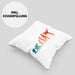 Karate-Kissen mit Füllung 40x40 Geschenk Kampfsport-Fans Jiu Jitsu Geschenkidee Evolution (Grau) Grün Trendation