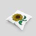 Lustige Sonnenblume Kissen mit Füllung 40x40 Geschenk für Sonnenblumenliebhaber (Grau) Grau Trendation