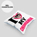 Chihuahua Besitzerin Kissen mit Füllung 40x40 Geschenk Lustiger Spruch Geschenkidee I Love My Chihuahua (Grau) Blau Trendation
