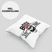 Lustige Kissen mit Füllung 40x40 Geschenk für Böse Alte Frau Rock Biker (Grau) Grün Trendation