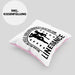 Lustige Kissen mit Füllung 40x40 für Line Dance Fans Spruch Line Dance Tänzerin (Grau) Rosa Trendation