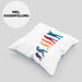 Posaunist Kissen mit Füllung 40x40 Geschenk Evolution Posaune Kaffee Geschenkidee Lustig (Grau) Blau Trendation