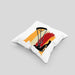 Kitesurfing Kissen mit Füllung 40x40 Geschenk für Kitesurfer Geschenkidee Bunte Grafik (Grau) Grau Trendation