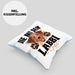 Die Mit Dem Labbi Geht Kissen mit Füllung 40x40 Gassi Gehen Labrador Besitzerin Geschenkidee Frauchen Geschenk (Grau) Blau Trendation