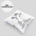 Burrito Geschenk Kissen mit Füllung 40x40 (Grau) Blau Trendation