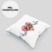 Yorkie Besitzer Kissen mit Füllung 40x40 Geschenk Lustiger Spruch Geschenkidee Herzschlag Yorkie (Grau) Blau Trendation