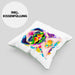 Mops Besitzer Farbe Love Kissen mit Füllung 40x40 Geschenk Lustiger Spruch Geschenkidee Mops Besitzerin (Grau) Grün Trendation