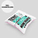 Musiktherapeut Geschenk Lustiger Spruch für Musiktherapeut Geschenkidee Bester Musiktherapeut Der WeltKissen mit Füllung 40x40 (Grau) Rosa Trendation
