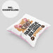 Französische Bulldogge Papa Besitzer Kissen mit Füllung 40x40 Geschenk Lustiger Spruch Geschenkidee Französische Bulldogge Liebhaber (Grau) Rosa Trendation