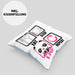 Eat Sleep K-Pop Kissen mit Füllung 40x40 Geschenk Koreanische Musik Kpop Geschenkidee Spruch (Grau) Blau Trendation