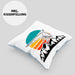 Kissen mit Füllung 40x40 Drachenflieger-Grafik Geschenk Drachenfliegen Drachenflieger Hängegleiter (Grau) Blau Trendation