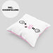 Pool Sommer Kissen mit Füllung 40x40 Geschenk für Sommer Fans Lustige Geschenkidee :( + Sommer = :) Geburtstag (Grau) Rosa Trendation