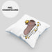 Kissen mit Füllung 40x40 mit Capybara-Motiv Geschenk für Capybara Liebhaber (Grau) Blau Trendation
