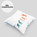 Lustige Badminton Kissen mit Füllung 40x40 Geschenk für Badmintonspieler Badminton Lehrer Coach Trainer Geschenkidee Evolution (Grau) Blau Trendation