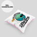 Kitesurfing Kissen mit Füllung 40x40 Geschenk für Kitesurfer Geschenkidee I'd Rather Be Kitesurfing (Grau) Rosa Trendation