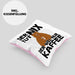 Kaffee-Liebhaber Geschenk Kissen mit Füllung 40x40 Geschenkidee für Kollegen Der Tut Nix Der Will Nur Kaffee trinken (Grau) Rosa Trendation