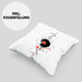 Schallplatte Geschenk Vinyl Herzschlag Vintage Retro Musik DJ Geschenk Kissen mit Füllung 40x40 (Grau) Grün Trendation