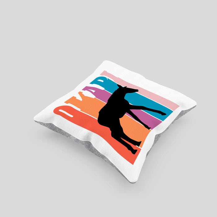 Lustige Okapi Kissen mit Füllung 40x40 Geschenk für Okapi Liebhaber Grafik (Grau) Grau Trendation