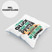 Hundebesitzer Kissen mit Füllung 40x40 Geschenk Glück Hat 4 Pfoten und Wedelnden Schwanz Geschenkidee Hunde Mama Frauchen Herrchen (Grau) Blau Trendation