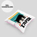 Lustige Tapir Kissen mit Füllung 40x40 Geschenk Tapir Liebhaber Grafik Retro (Grau) Rosa Trendation