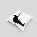 Boule Kissen mit Füllung 40x40 Geschenk Boule-Spieler Geschenkidee Spruch Grafik Werfender Boule Spieler (Grau) Grau Trendation