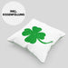 St Patricks Day Kissen mit Füllung 40x40 Klee Kleeblatt Irisch Irland Geschenkidee (Grau) Grün Trendation