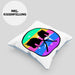 Hobbyhorse Mädchen Kissen mit Füllung 40x40 Geschenk Hobby Horse Pferde Grafik (Grau) Blau Trendation