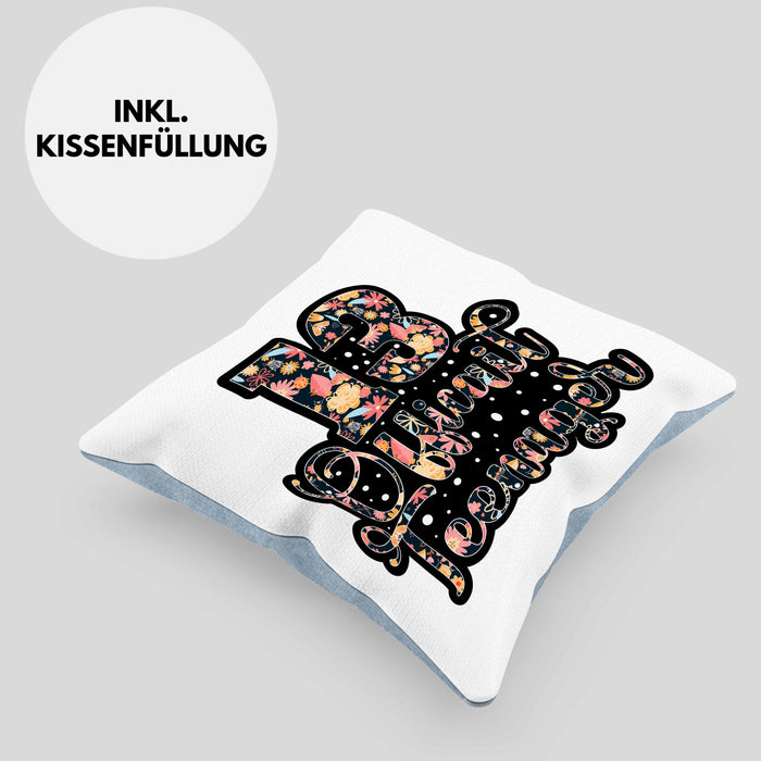 Kissen mit Füllung 40x40 zum 13. Geburtstag Offizieller Teenager Geschenkidee (Grau) Blau Trendation