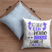 So Sieht Ein Richtig Cooler Sammler Aus Geschenk Kissen mit Füllung 40x40 Lustiger Spruch Geschenkidee (Grau) Blau Trendation
