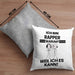 Rapper Geschenk Kissen mit Füllung 40x40 Lustiger Spruch Ich Bin Rapper Warum Weil Ich Es Kann Geschenkidee Bester Rapper Geburtstag (Grau) Grau Trendation