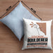 Boulderer Geschenk Kissen mit Füllung 40x40 Ich Bin Boulderer Aber Sag Doch Einfach Superheld Lustige Geschenkdiee für Boulderer (Grau) Blau Trendation